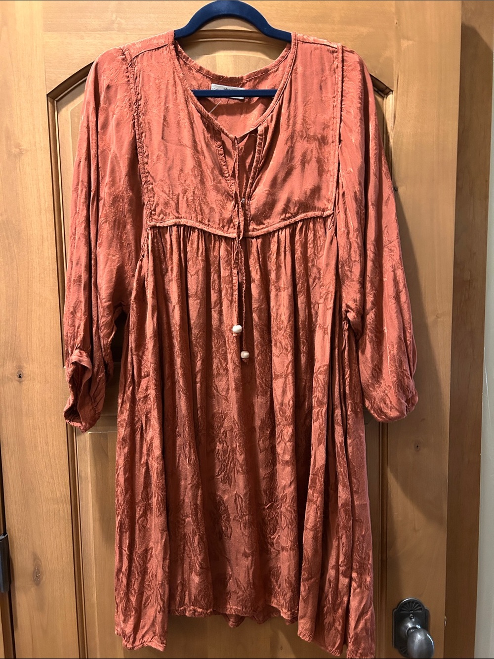 NATURAL LIFE Burnt Orange Peasant Tunic